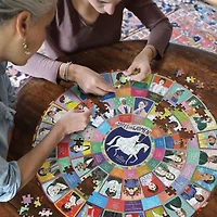 Eeboo Piece And Love Votes For Women 500 Piece Round Circle Jigsaw 500-pc. Puzzle