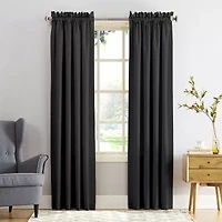 Sun Zero Emory Rod Pocket Energy Saving Light-Filtering Single Curtain Panel