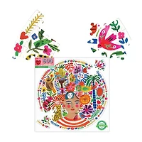Eeboo Piece And Love Positivity 500 Piece Round  Circle Jigsaw 500-pc. Puzzle