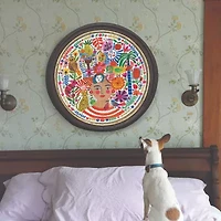 Eeboo Piece And Love Positivity 500 Piece Round  Circle Jigsaw 500-pc. Puzzle