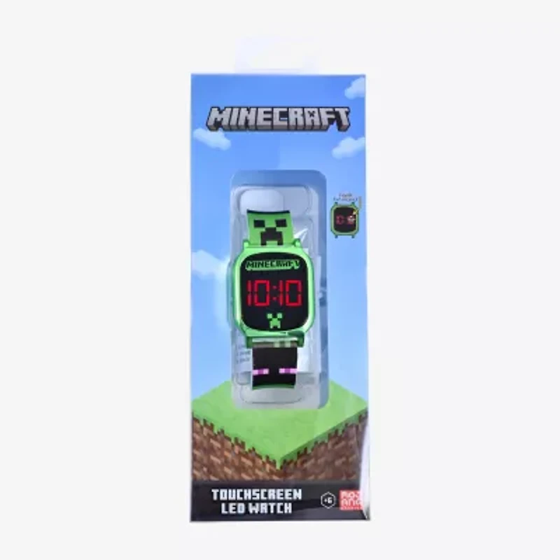 Minecraft Boys Digital Multicolor Strap Watch Min4083jc