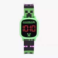 Minecraft Boys Digital Multicolor Strap Watch Min4083jc