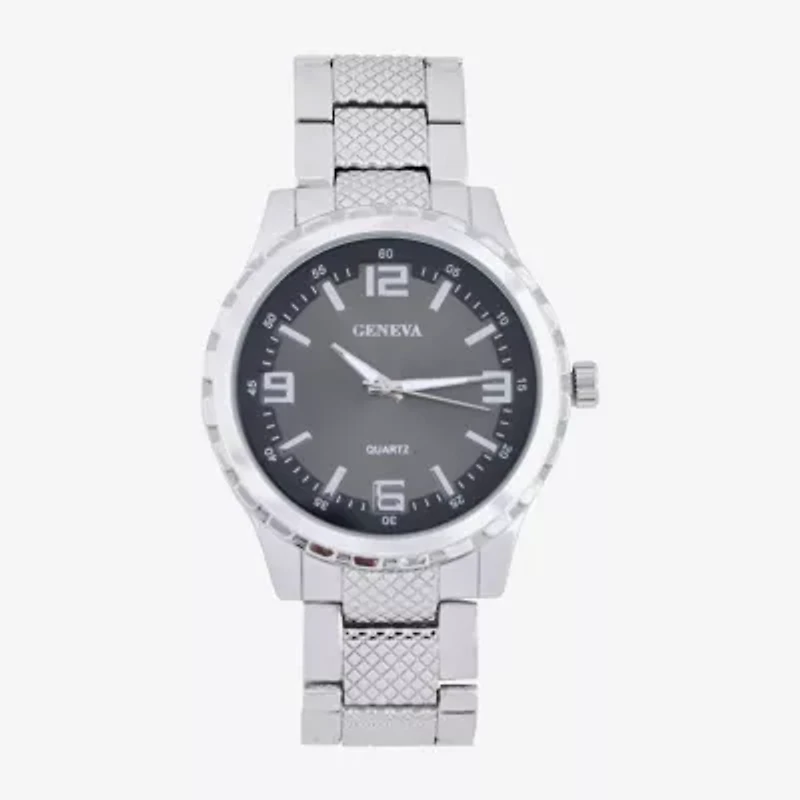 Geneva Womens Silver Tone Stainless Steel 2-pc. Watch Boxed Set Mac8080jc