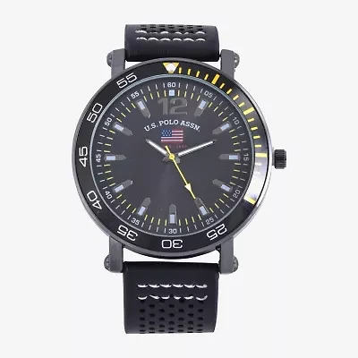U.S. Polo Assn. Mens Black Strap Watch Us5290jc