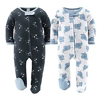 The Peanutshell 0-3m Blue Elephant Baby Unisex 30-pc. Baby Clothing Set