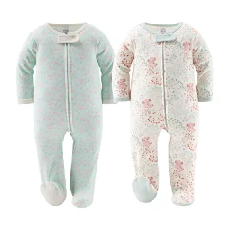 The Peanutshell 0-3m Floral Elephant Baby Unisex 30-pc. Baby Clothing Set