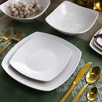 Elama Newman 18-pc. Porcelain Dinnerware Set