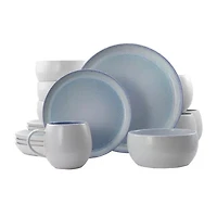 Elama Mocha 16-pc. Stoneware Dinnerware Set