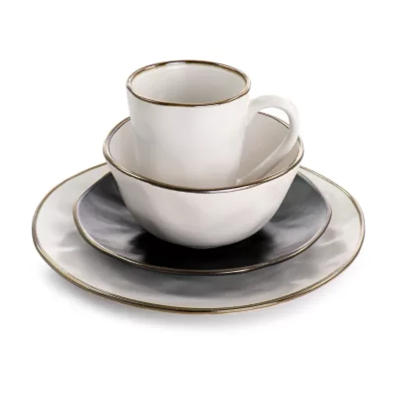 Elama Roman 16-pc. Stoneware Dinnerware Set