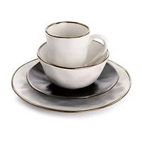 Elama Roman 16-pc. Stoneware Dinnerware Set