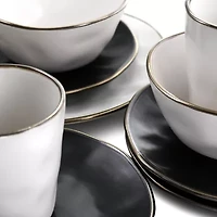 Elama Roman 16-pc. Stoneware Dinnerware Set