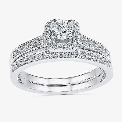 Womens / CT.T.W. Natural Diamond 10K White Gold Bridal Set