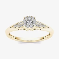 CT.T.W. Natural Diamond 10K Yellow Gold Engagement Ring