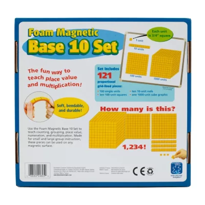 Educational Insights Foam Magnetic Base 10 Set  (121 Pieces)