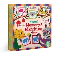 Eeboo Pre-School Animal Memory And Matching Game Brain Game