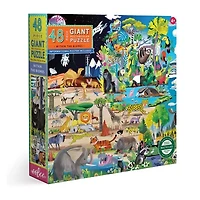 Eeboo Within The Biomes 48 Piece Giant Jigsaw 48-pc. Puzzle