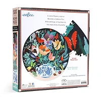 Eeboo Piece And Love Still Life With Flowers 500 Piece Round Circle Jigsaw 500-pc. Puzzle
