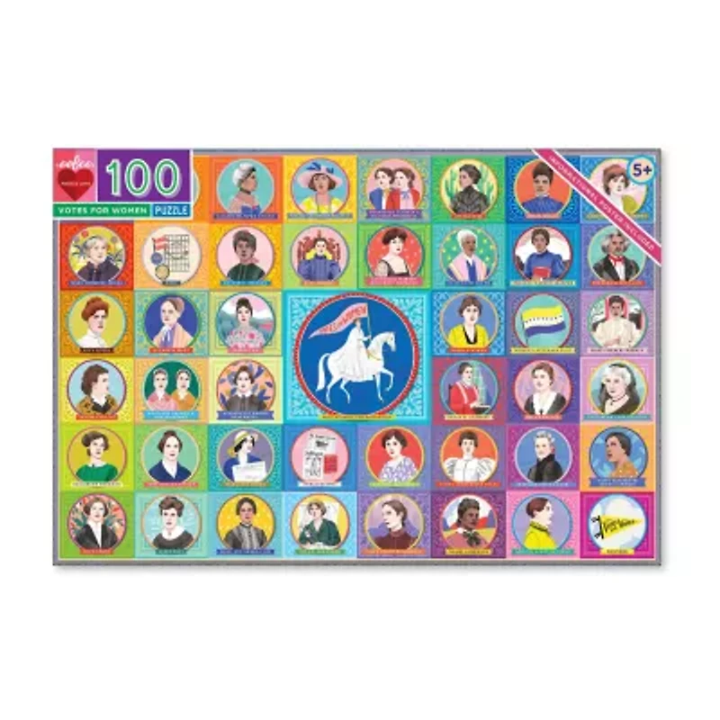 Eeboo Votes For Women 100 Piece 100-pc. Puzzle