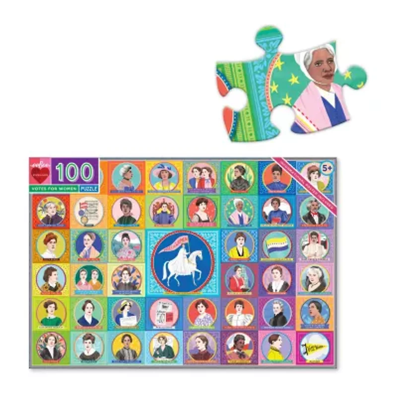Eeboo Votes For Women 100 Piece 100-pc. Puzzle