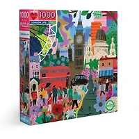 Eeboo Piece And Love London Life 1000 Piece Square Adult Jigsaw 1000-pc. Puzzle