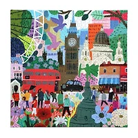 Eeboo Piece And Love London Life 1000 Piece Square Adult Jigsaw 1000-pc. Puzzle