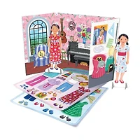 Eeboo Musician And Artist Paper Doll Reusable Set 3-pc. Craft Kit