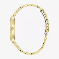 Bulova Crystal Mens Gold Tone Stainless Steel 2-pc. Watch Boxed Set 98k113