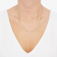 Unisex Adult 14K Gold 20 Inch Curb Chain Necklace