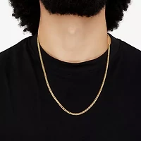 Unisex Adult 14K Gold 24 Inch Curb Chain Necklace