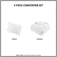 Intelligent Design Vera Clip Jacquard Comforter Set With Sham