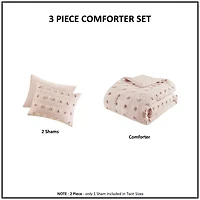 Intelligent Design Vera Clip Jacquard Comforter Set With Sham