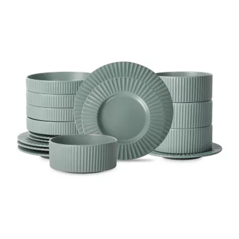 Christian Siriano New York Lusso -pc. Stoneware Dinnerware Set