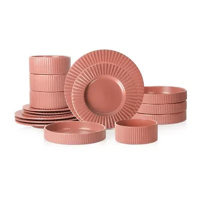 Christian Siriano New York Lusso 16-pc. Stoneware Dinnerware Set