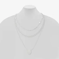 a.n.a Silver Tone Womens 20 Inch Strand Necklace