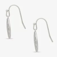 a.n.a Silver Tone Starburst Womens Drop Earrings