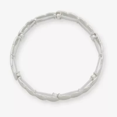 a.n.a Silver Tone Womens Stretch Bracelet