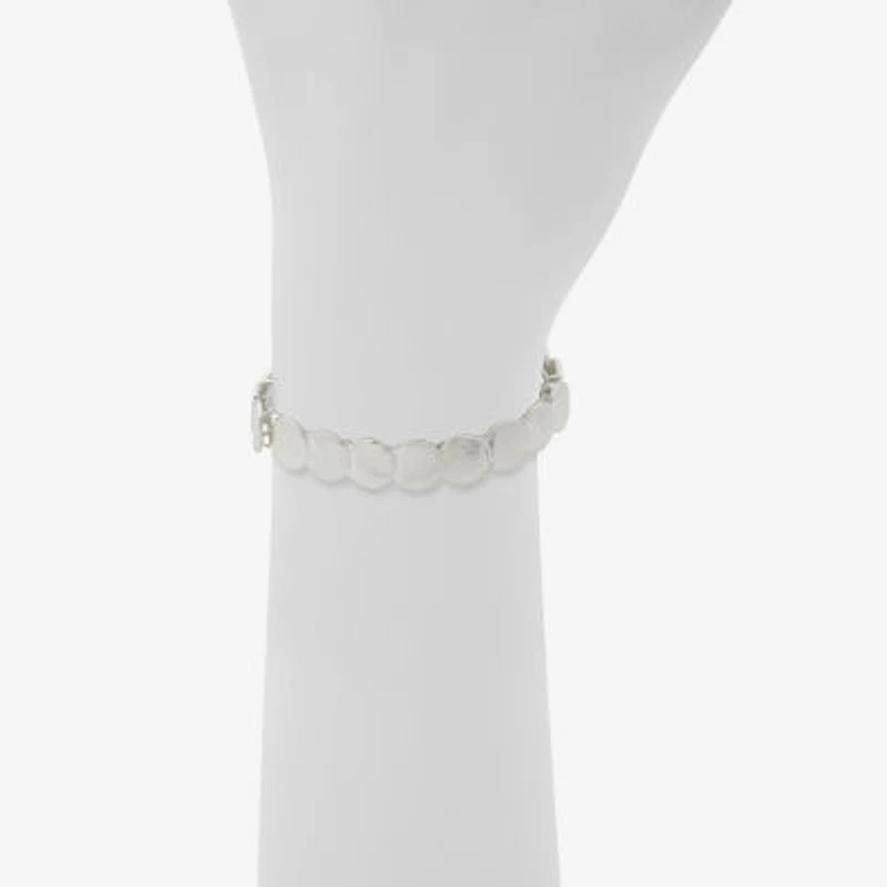 a.n.a Silver Tone Womens Stretch Bracelet