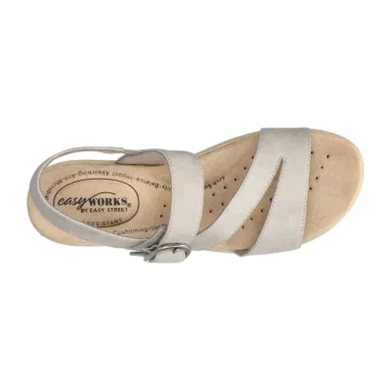 Easy Works By Street Womens Marnina Heeled Sandals