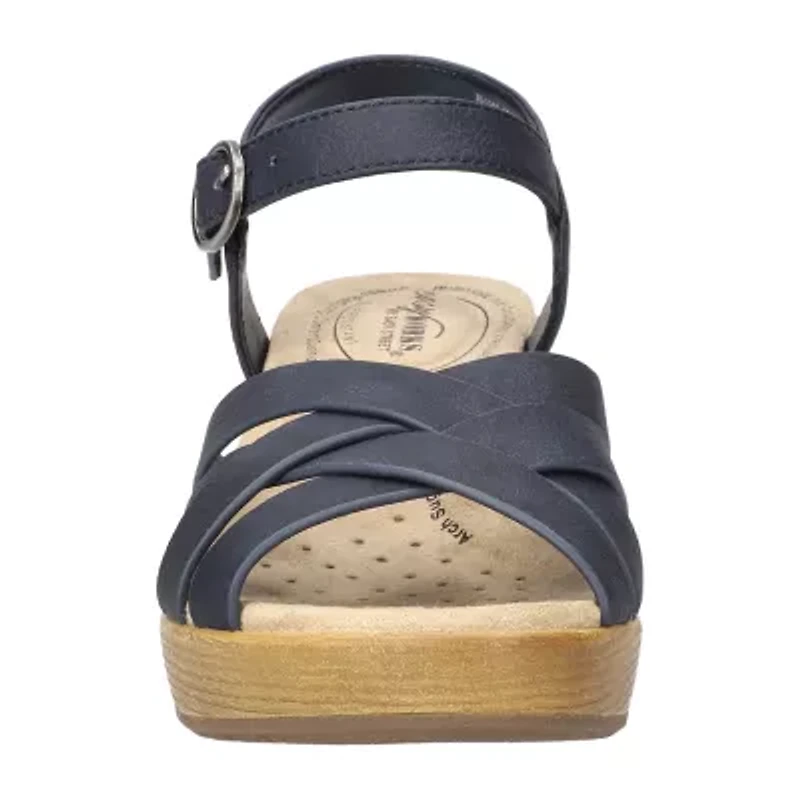 Easy Works By Street Womens Miyah Heeled Sandals