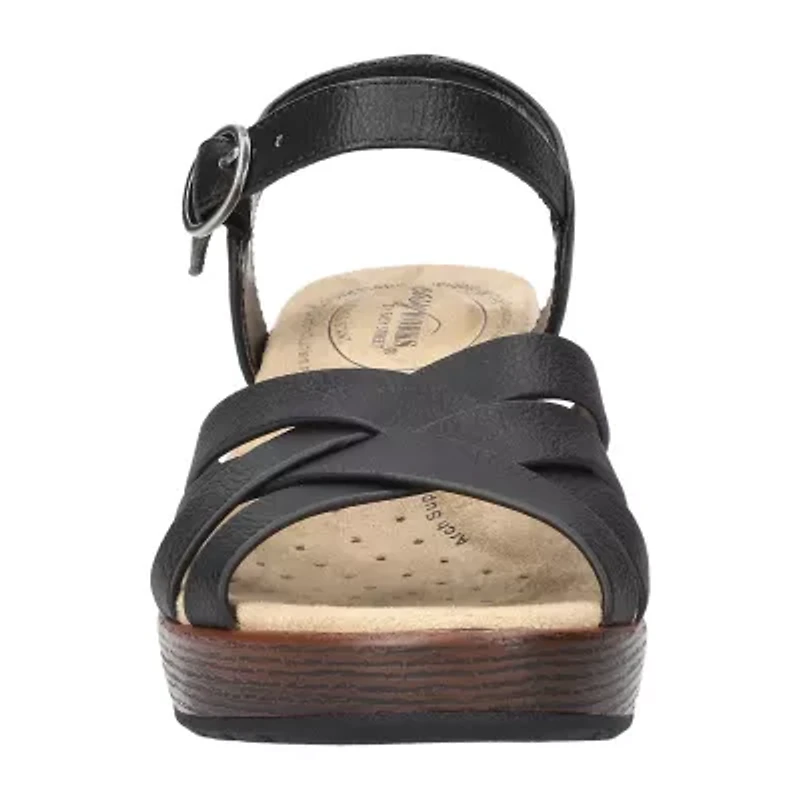 Easy Works By Street Womens Miyah Heeled Sandals