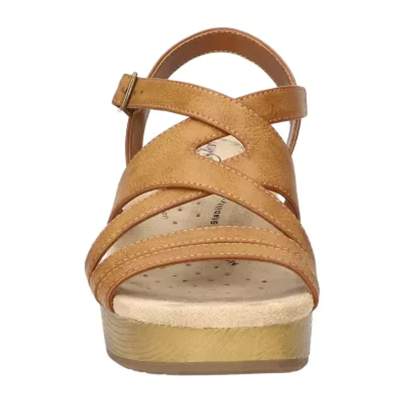 Easy Works By Street Womens Rosella Wedge Sandals