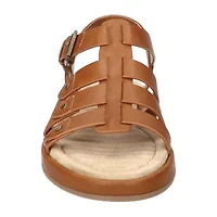 Easy Street Womens Chirp Adjustable Strap Flat Sandals