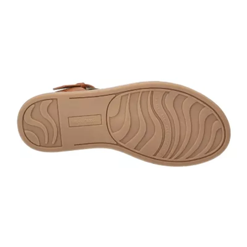 Easy Street Womens Chirp Adjustable Strap Flat Sandals