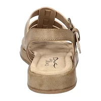 Easy Street Womens Chirp Adjustable Strap Flat Sandals