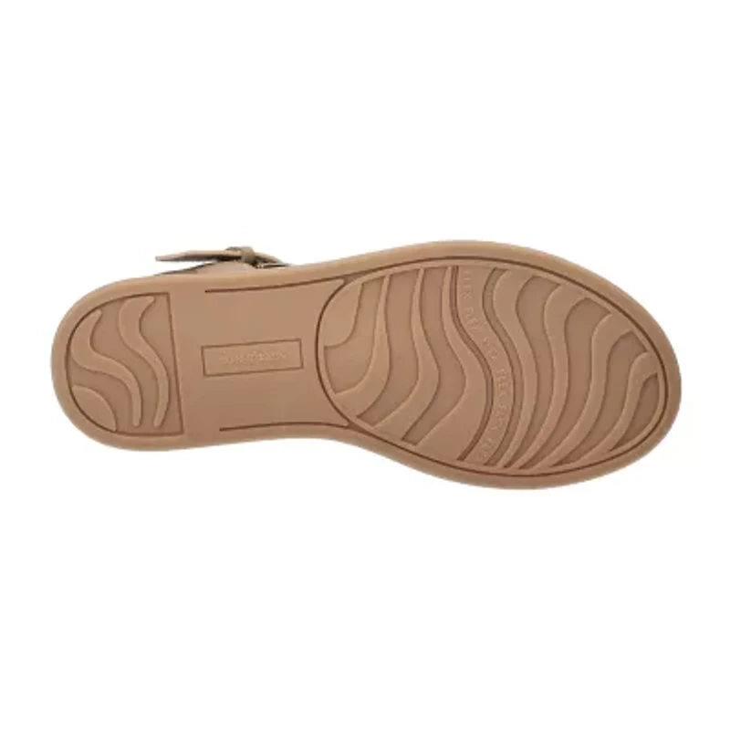 Easy Street Womens Chirp Adjustable Strap Flat Sandals