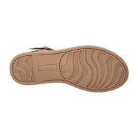 Easy Street Womens Chirp Adjustable Strap Flat Sandals