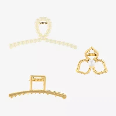 Bijoux Bar Gold Tone 3-pc. Hair Clip