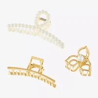 Bijoux Bar Gold Tone 3-pc. Hair Clip