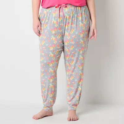 Sleep Chic Womens Plus Pajama Pants