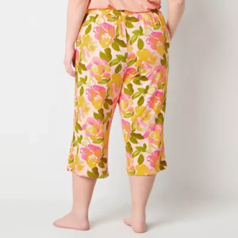 Sleep Chic Pajama Capri Pant Plus